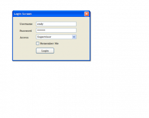 Mockup Login Screen ala Windows XP